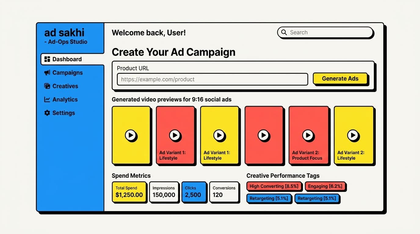 ad sakhi - Ad-Ops Studio case study visual