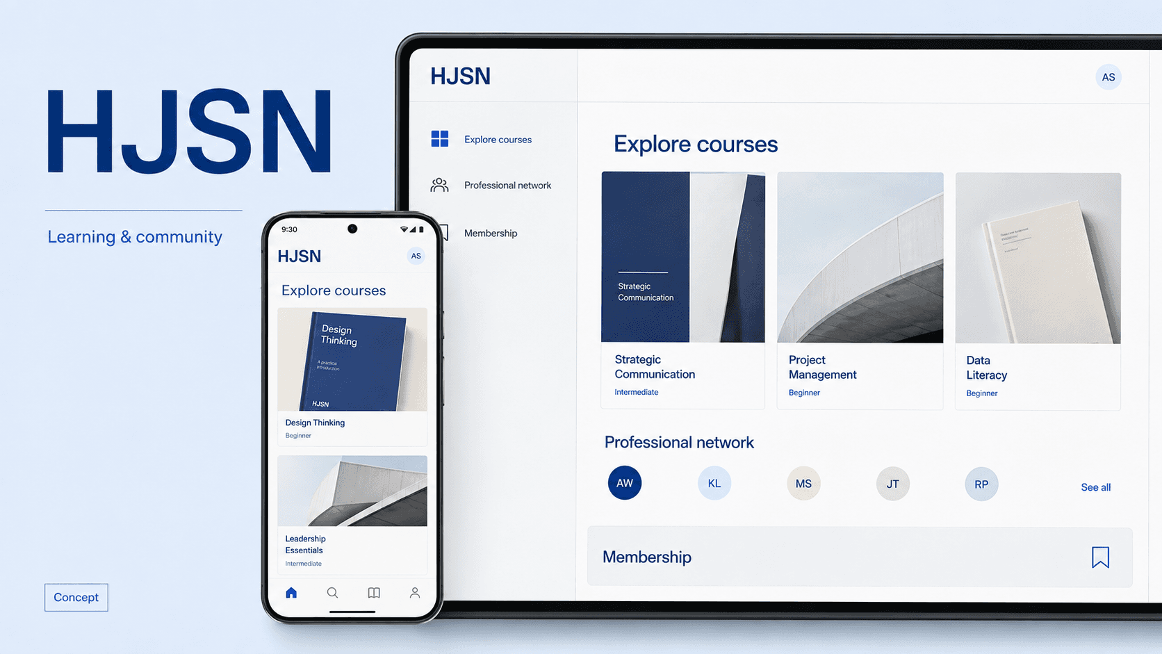 HJSN Digital Platform case study visual