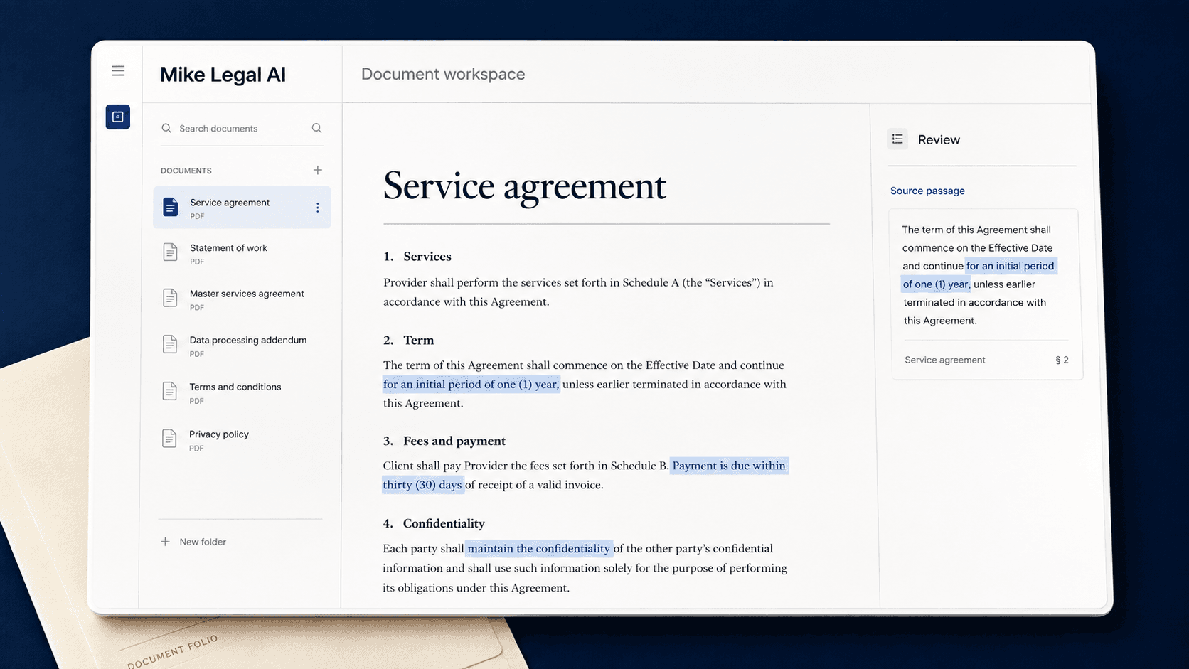 Mike Legal AI case study visual